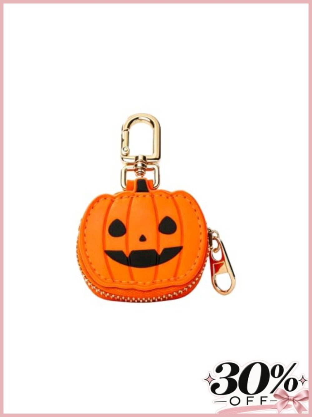 Mini Leather Coin Purse Wallet Keychain with Zipper